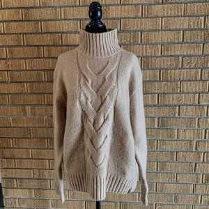 BNWT Roots Oversized Turtleneck Sweater in Camel: size medium